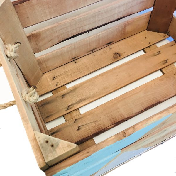 Caja de madera natural "Costa Brava"